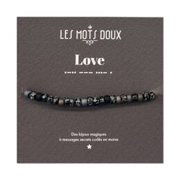 Bracelet homme code morse : Love