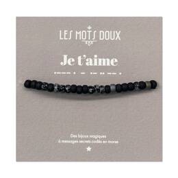 Bracelet homme code morse : Je t'aime