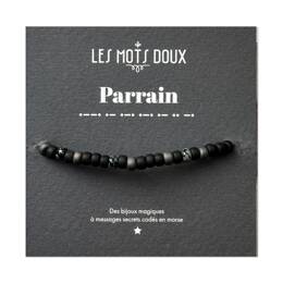 Bracelet homme code morse : Parrain