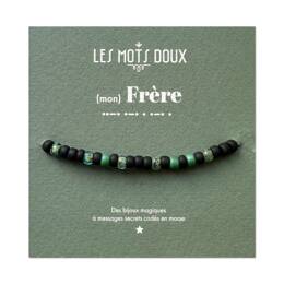 Bracelet homme code morse : Frère