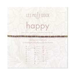 Bracelet Code Morse : Happy