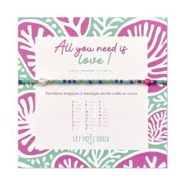 Bracelet code morse - All you need is love - Summer 25
