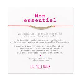 Bracelet - Mon essentiel - cordon Orange fluo