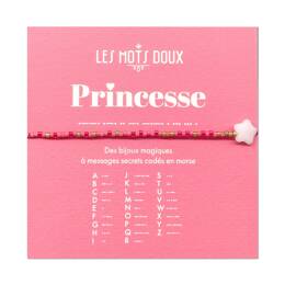 Bracelet enfant Code morse : Princesse