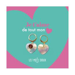 Boucles d'oreilles Coeurs Acétate - Sirène