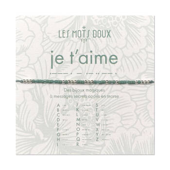 Bracelet Code Morse : Je t’aime