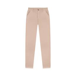 Chino femme ajusté taille haute Beige - Léonie