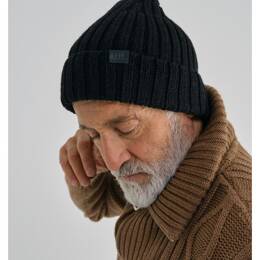 BONNET EN LAINE NOIR