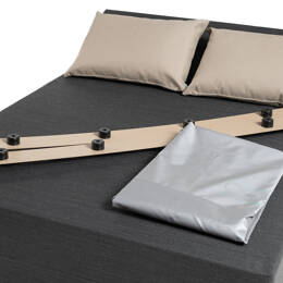 SUN PACK PALOMA | 1 Lit de piscine deux places 180x140x38cm + 2 coussins 50x70 cm + 1 Housse de protection+ 2 Piètements 140cm