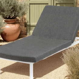 Matelas de piscine en deux parties | 200x80x8 cm | Sunbrella Dickson Savane Tornado