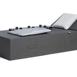 SUN PACK UMBRELLA | 1 Lit de piscine COZIP une place 200x88xh38cm + 1 coussin 50x50cm+ 1 Housse de protection + 2 Piètements 88cm