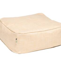 PETIT BOHÈME RAPHIA | Coussin de sol à billes COZIP | 80 x 80 x h30 cm