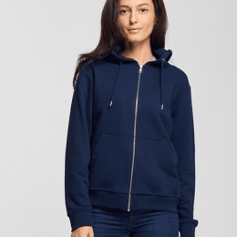 Montaigne - Hoodie zippé coton bio unisexe - couleurs - Made in France
