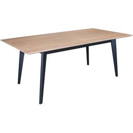 Table de repas rectangulaire massif et laqué - 160L x 90P
