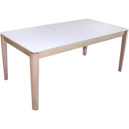 Table de repas rectangulaire FENIX et chêne avec allonge