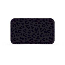 Plateau Léopard Ebène rectangulaire 47,5 x 27,5 cm, motif double face robuste