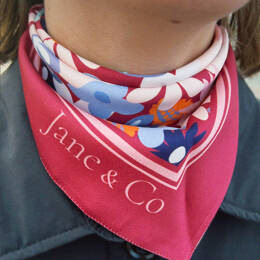 Foulard triangle Constance-Solène 50x50cm