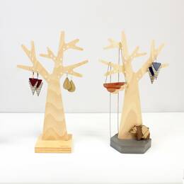 L'Arbre à boucles d'oreilles - Socle carré