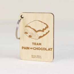 Porte-clés Pain au Chocolat vs Chocolatine - Pain au chocolat