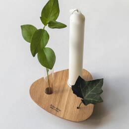 Bougeoirs Archipel en chêne