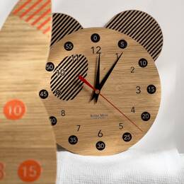 Horloge pédagogique panda