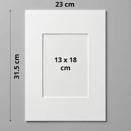 Passe-Partout Blanc Standard (6 tailles) - 21 x 29.7 cm (A4)