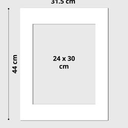 Passe-Partout Blanc Standard - 30 x 40 cm