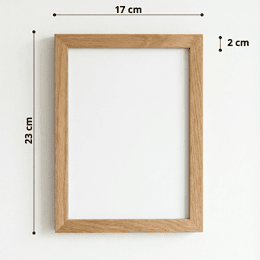 Versant Chêne - Cadres en chêne massif (10 tailles) - 14.8 x 21 cm (A5)