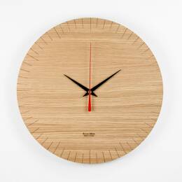 Austerlitz - Horloge en médium plaqué chêne