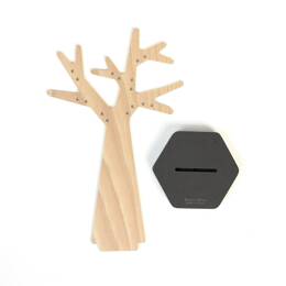 L'Arbre à boucles d'oreilles - Socle hexagonal