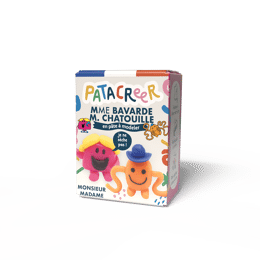 Kit à fabriquer MmeBAVARDE & MrCHATOUILLE en pâte à modeler