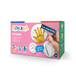 Kit à fabriquer Mes empreintes en Pâte à Modeler autodurcissante / pour des souvenirs inoubliables