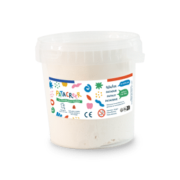 PATADUR SEAU de 2KG de Pâte à Modeler blanche autodurcissante blanche ou terracota