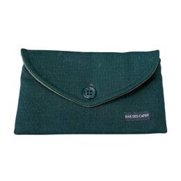 Pochette upcyclé - Vert sapin - Mixte