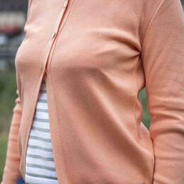 Gilet 3 boutons "Maëlis" femme - Saumon - Femme