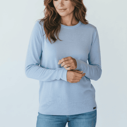 Pull col rond "Penerf" - Ciel - Femme