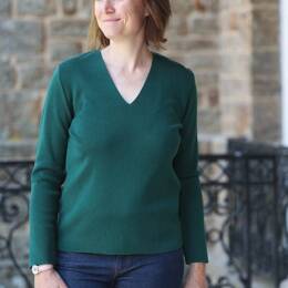 Pull col V "Marie Galante" 100% laine mérinos
