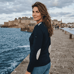 Pull marin "Pen Lan" Hermine - Femme