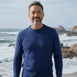 Pull marin Petit Erquy 100% laine vierge — 11 coloris - Bleu Roi - Homme