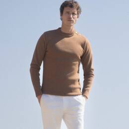 Pull marin "Petit Erquy" uni 100% Laine