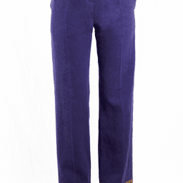 Pantalon bleu en lin Georgia