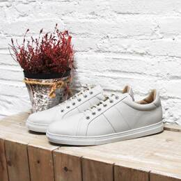 Baskets Made in France grainé blanc