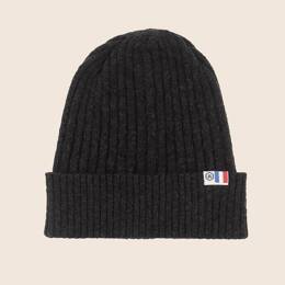 Bonnet coton recyclé noir