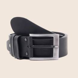 Ceinture casual cuir noir