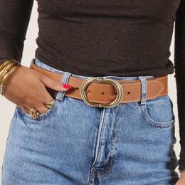 Ceinture cuir naturel