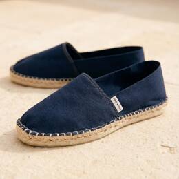 Espadrilles toile coton bleu