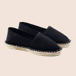 Espadrilles toile coton noir