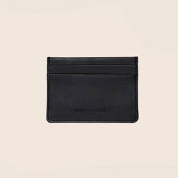 Porte-cartes cuir upcyclé noir