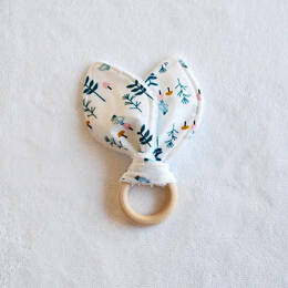 Hochet lapin anneau de dentition