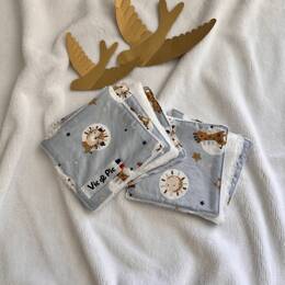 Lot de 7 lingettes lavables et réutilisables